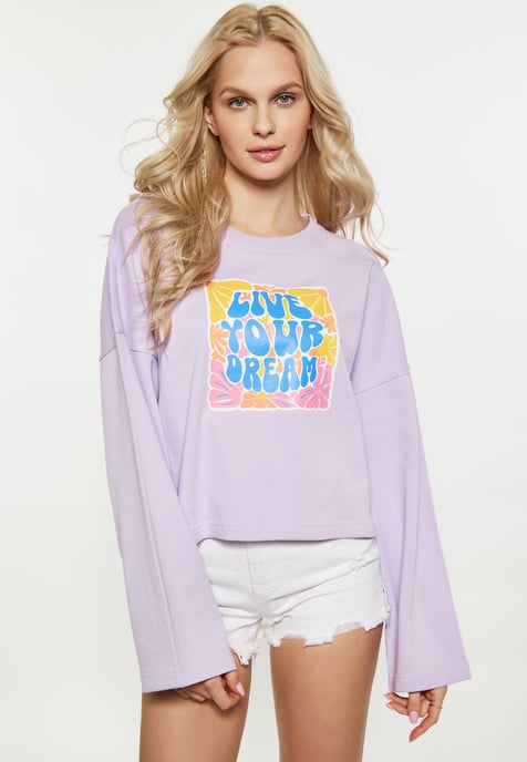 IZIA Sweatshirt Dames Lavendel - Image 3