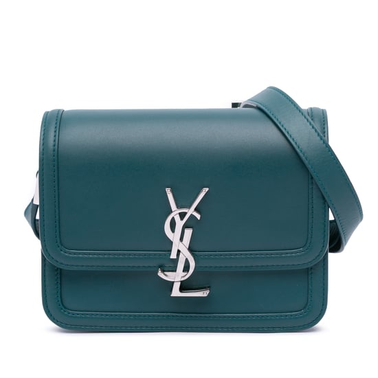Cassandra Shoulder Bag Teal Leather - Image 1