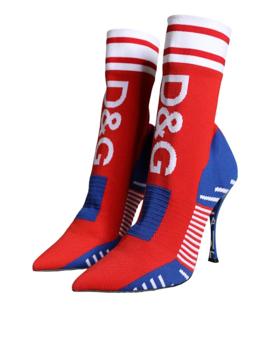 Knitted Sock Boots High Heel Style - Image 3