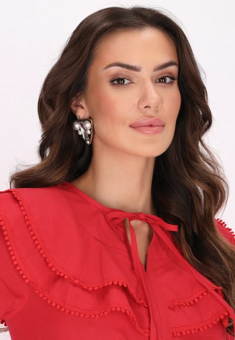 Faina Jurk Dames rood - Image 5
