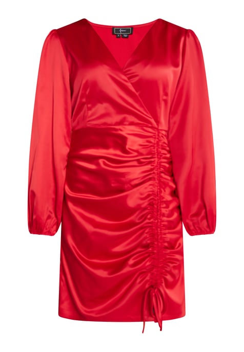 Faina Satijnen mini-jurk Dames rood - Image 1