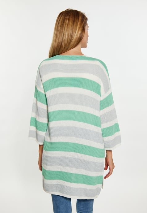 usha Vest Dames Grijs wit groen - Image 5