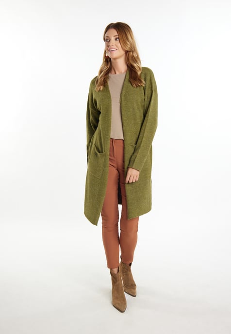 usha Longcardigan Dames olijf - Image 2