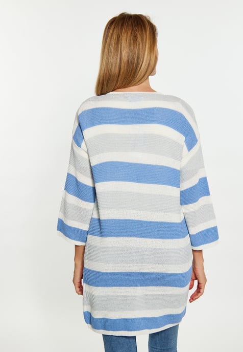 usha Vest Dames Grijs wit blauw - Image 5