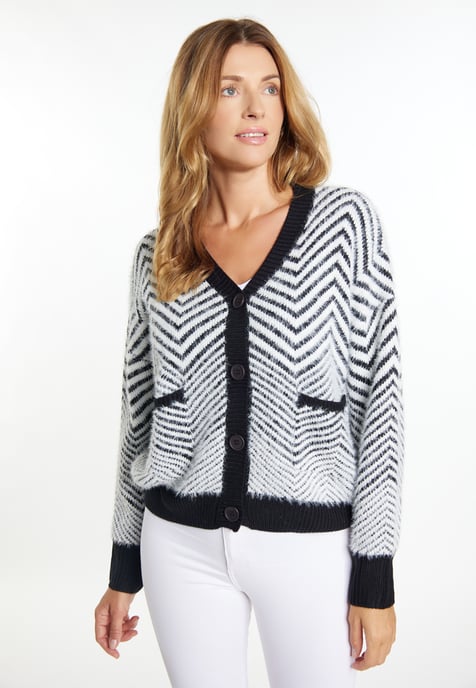 usha Vest Dames zwart wit - Image 3