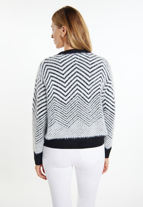 usha Vest Dames zwart wit - Image 4