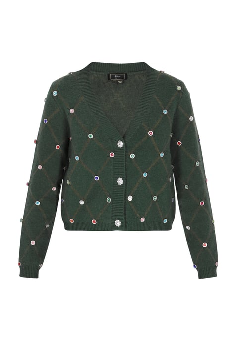 Faina Vest Dames donkergroen - Image 1