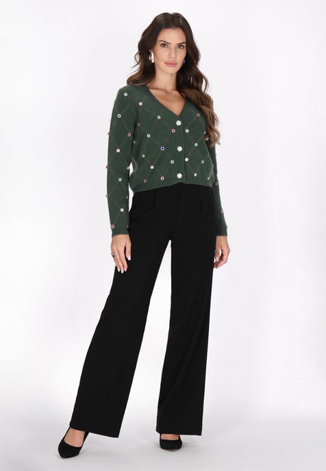 Faina Vest Dames donkergroen - Image 2