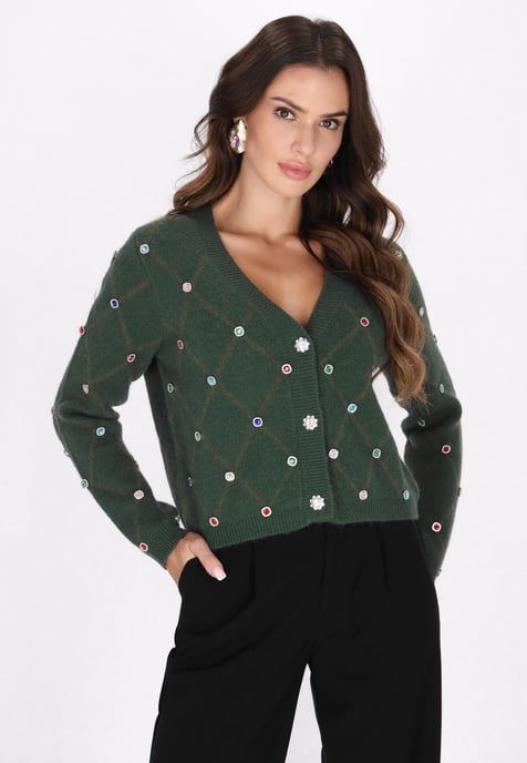 Faina Vest Dames donkergroen - Image 3