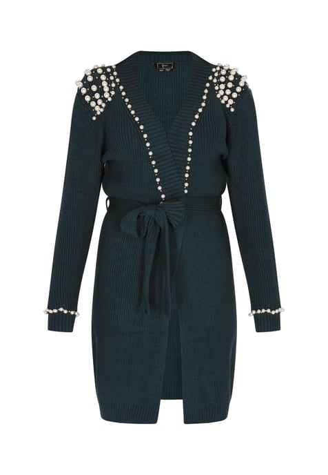 Faina Vest Dames donkergroen - Image 1