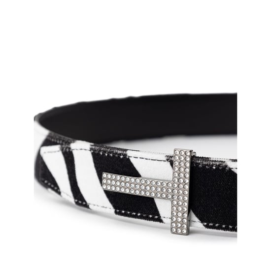 Zebraprint Strass Gesp Riem - Image 2