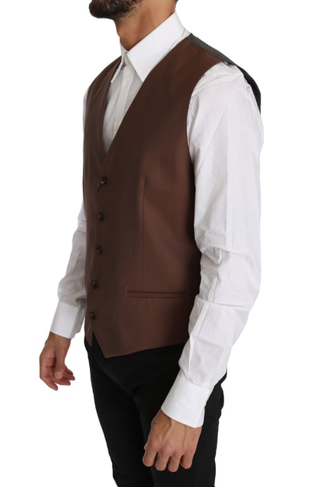 Bruine Wol Vest Tsh2649 - Image 4