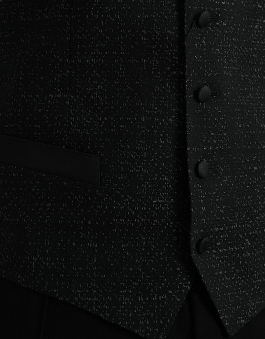 Zwart Glitter Vest Formele Stijl - Image 5
