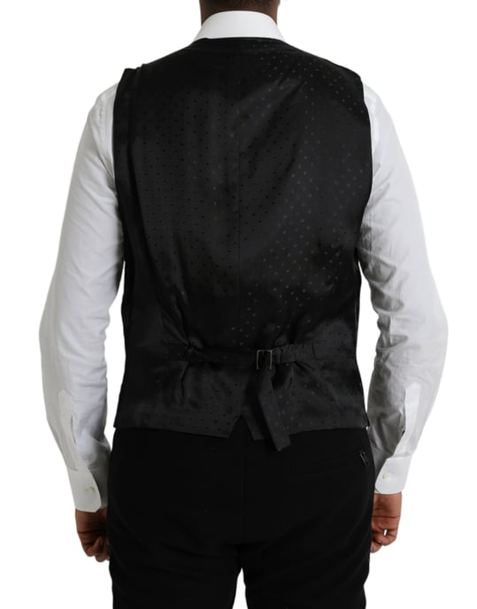 Zwart Wol Vest Klassieke Pasvorm - Image 3