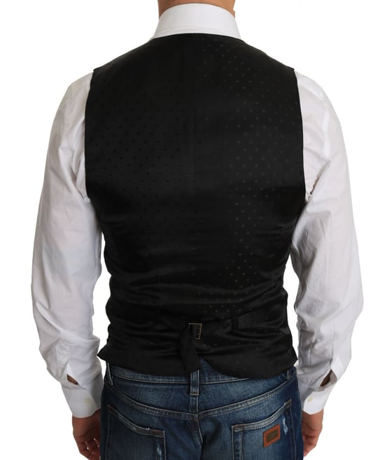 Zwart Wol Vest Met Klassieke Pasvorm - Image 2