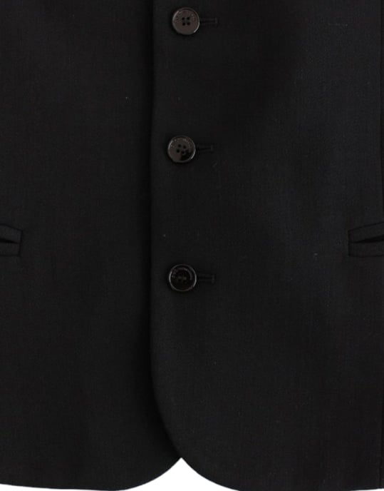 Zwart Wol Vest Klassieke Stijl - Image 6