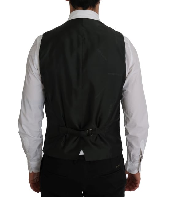 Zwarte Pinstripe Vest Formele Stijl - Image 3