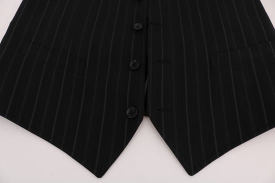 Zwarte Pinstripe Vest Formele Stijl - Image 5