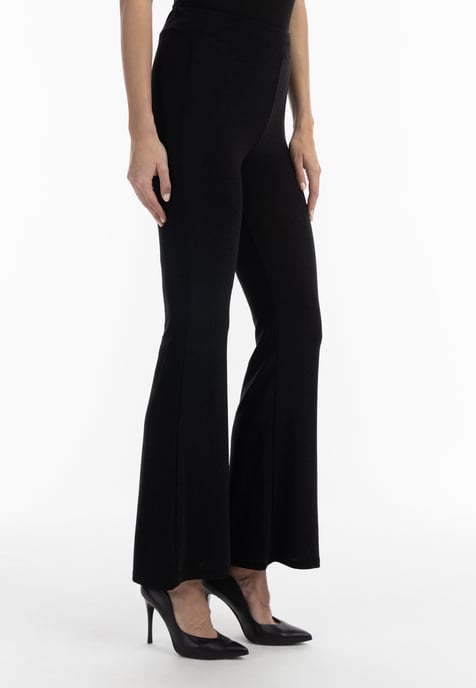 Faina Jerseybroek met glanzend garen Dames zwart - Image 3