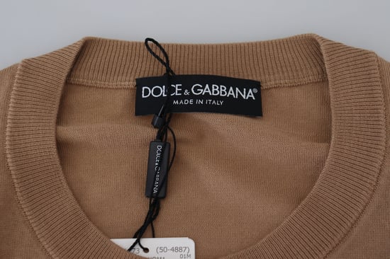 Crew Neck Tröja Beige Emblem - Image 6