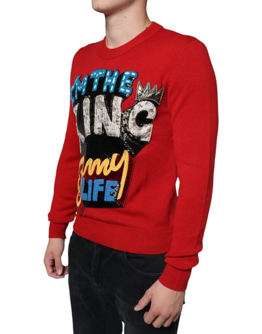 King Of My Life Crewneck Sweater - Image 3