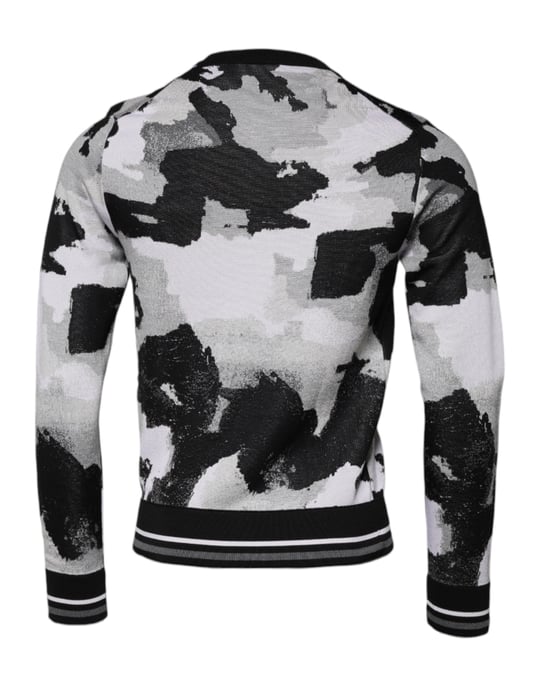 Abstracte Print Gebreide Pullover Trui - Image 2