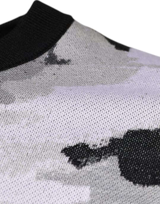Abstracte Print Gebreide Pullover Trui - Image 4