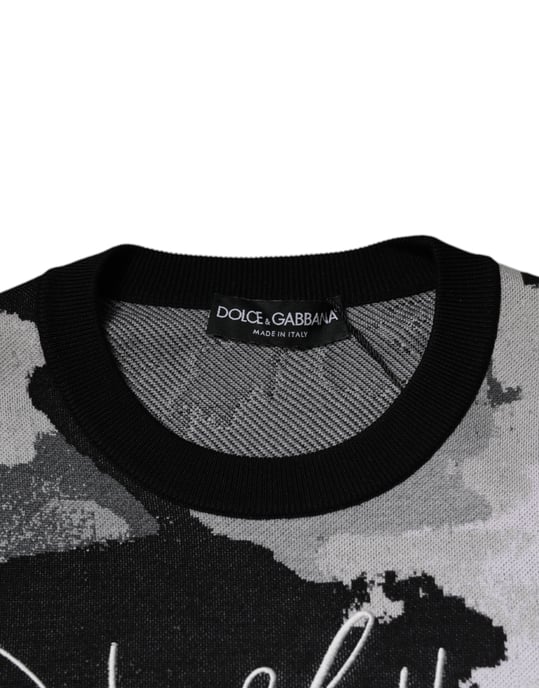 Abstracte Print Gebreide Pullover Trui - Image 5