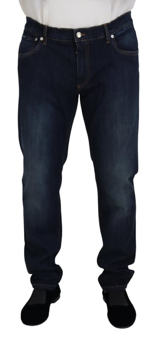 Rechtafsnijdende Donker Gewassen Jeans - Image 1