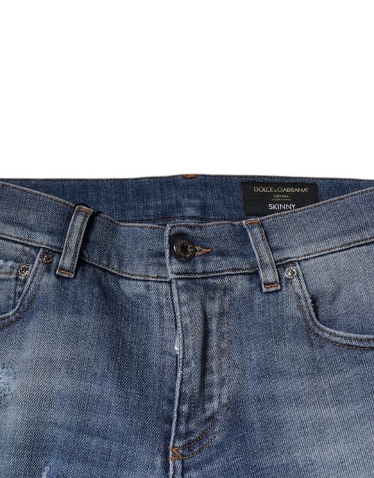 Slim Fit Gescheurde Jeans - Image 5