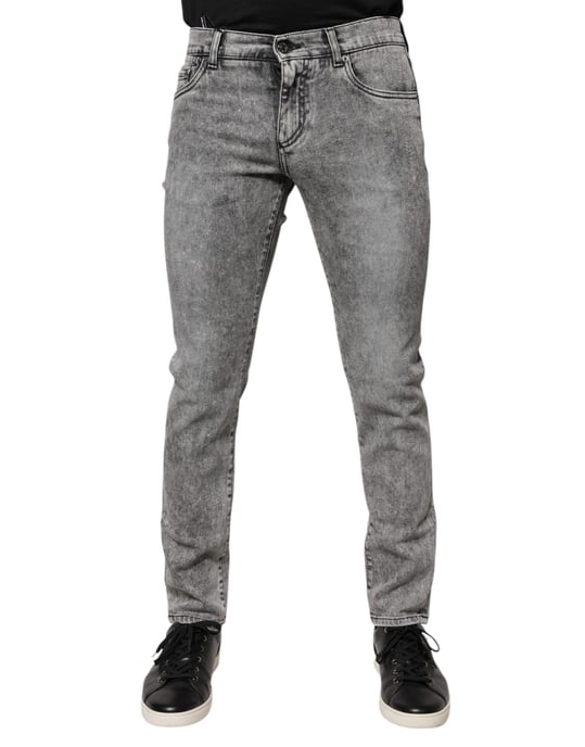 Slim Fit Acid Wash Jeans - Image 2