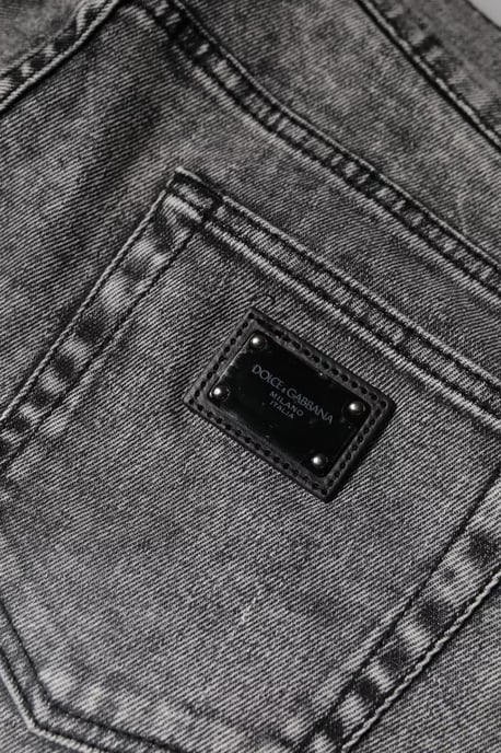Slim Fit Acid Wash Jeans - Image 6