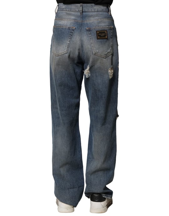 Ripped Denim Jeans - Image 4
