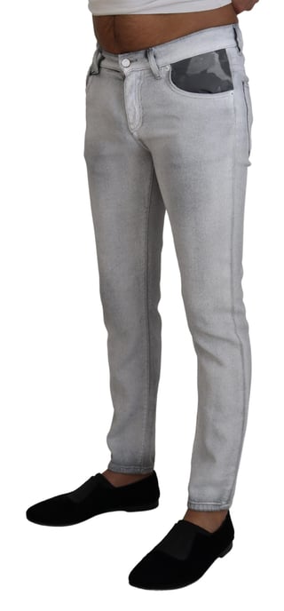 Rechtaflopende Jeans met Camouflage Detail - Image 2