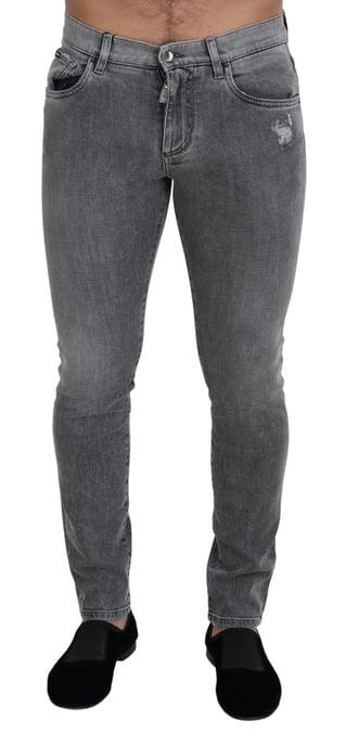 Slim Fit Versleten Jeans - Image 1