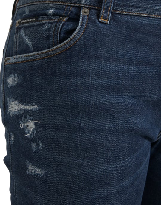 Slim Fit Versleten Jeans - Image 4