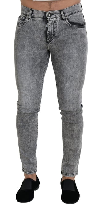 Slim Fit Acid Wash Jeans - Image 1