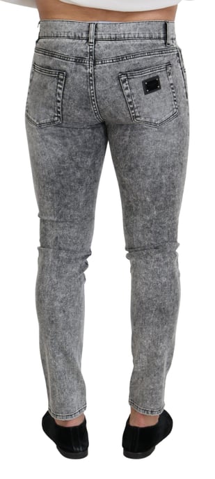Slim Fit Acid Wash Jeans - Image 2