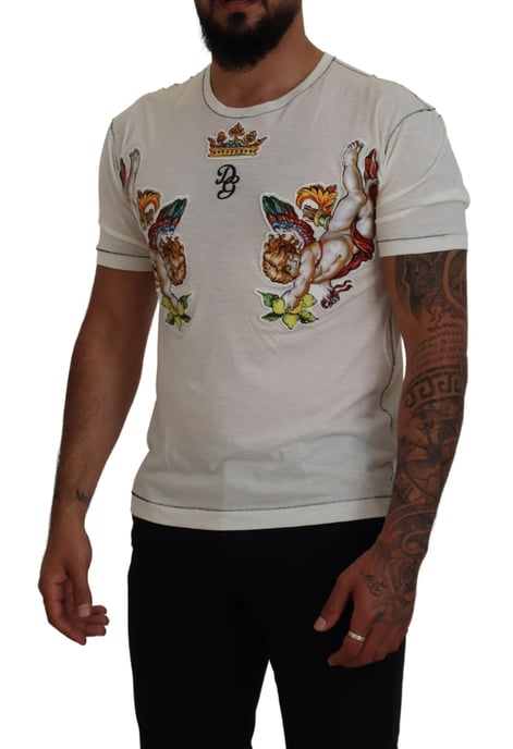 Avslappnad T-shirt med Cherubs-design - Image 2