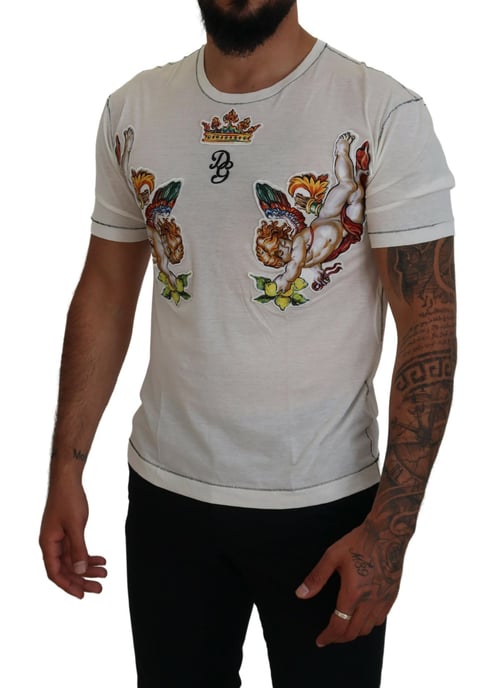 Avslappnad T-shirt med Cherubs-design - Image 5