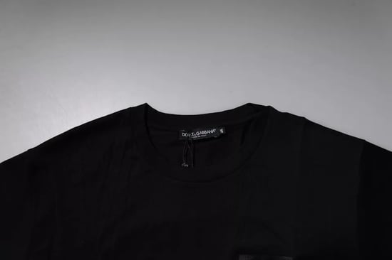 Kortärmad T-shirt med rund hals - Image 6