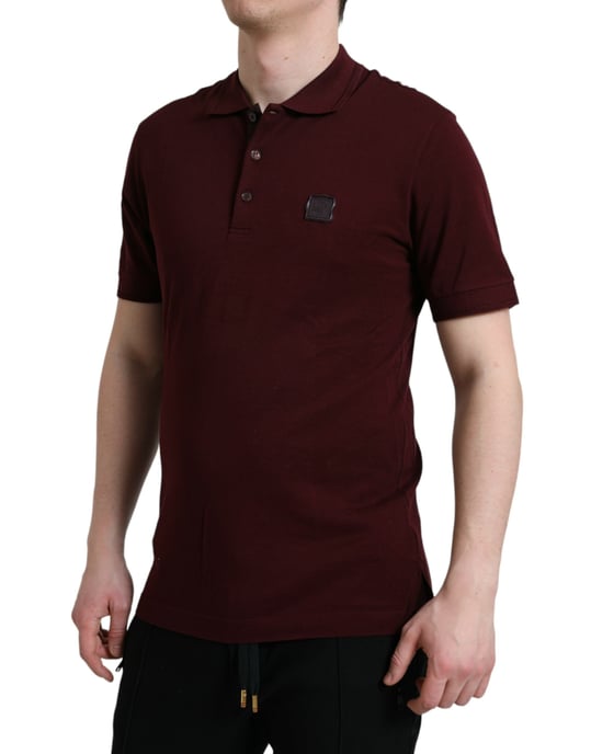 Polo Shirt Bordeaux Korte Mouwen - Image 2