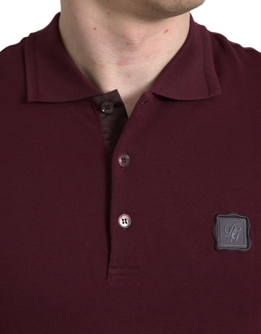 Polo Shirt Bordeaux Korte Mouwen - Image 4