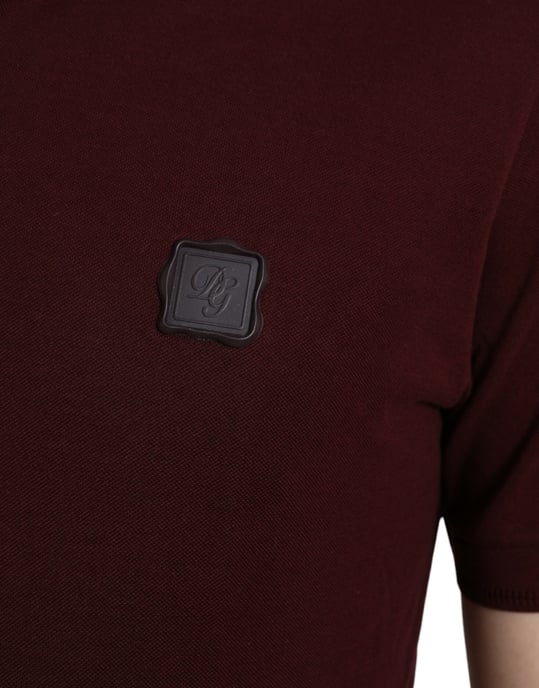 Polo Shirt Bordeaux Korte Mouwen - Image 5