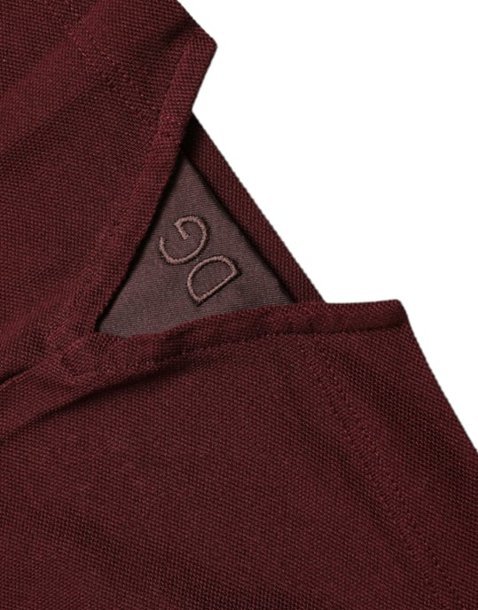 Polo Shirt Bordeaux Korte Mouwen - Image 6