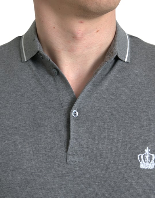 Kroon Polo Shirt Grijs Korte Mouwen - Image 4