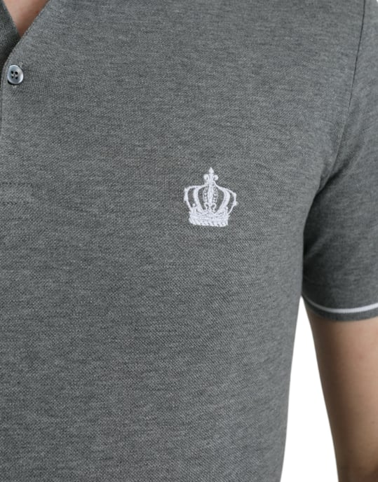 Kroon Polo Shirt Grijs Korte Mouwen - Image 5