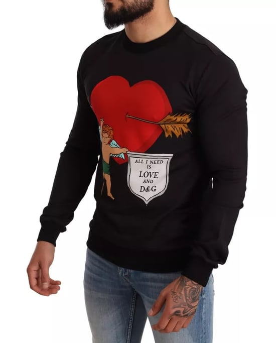 Cupid Heart Sweatshirt Long Sleeve Crewneck - Image 5