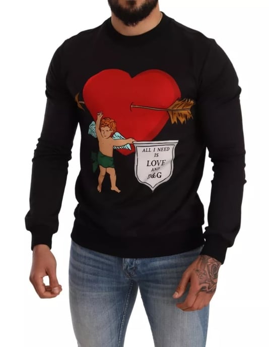 Cupid Heart Sweatshirt Long Sleeve Crewneck - Image 6