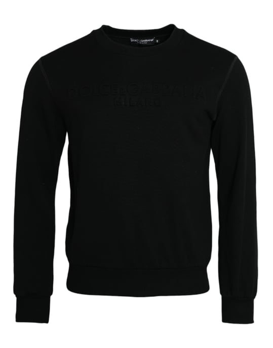 Crew Neck Sweatshirt Långärmad Präglad Logotyp - Image 1